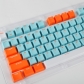 Salmon 104+9 PBT Doubleshot Opaque Keycaps Set OEM Profile for Mechanical Gaming Keyboard ANSI ISO Layout 61/87/104/108